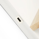 Wall light "Artin" - With adjustable LED spotlight and USB port - E27 + 3W