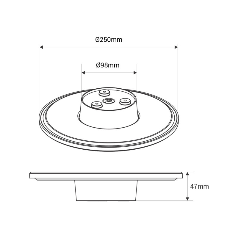 Circular wall light "Eclipse" - 18W - CCT - IP65