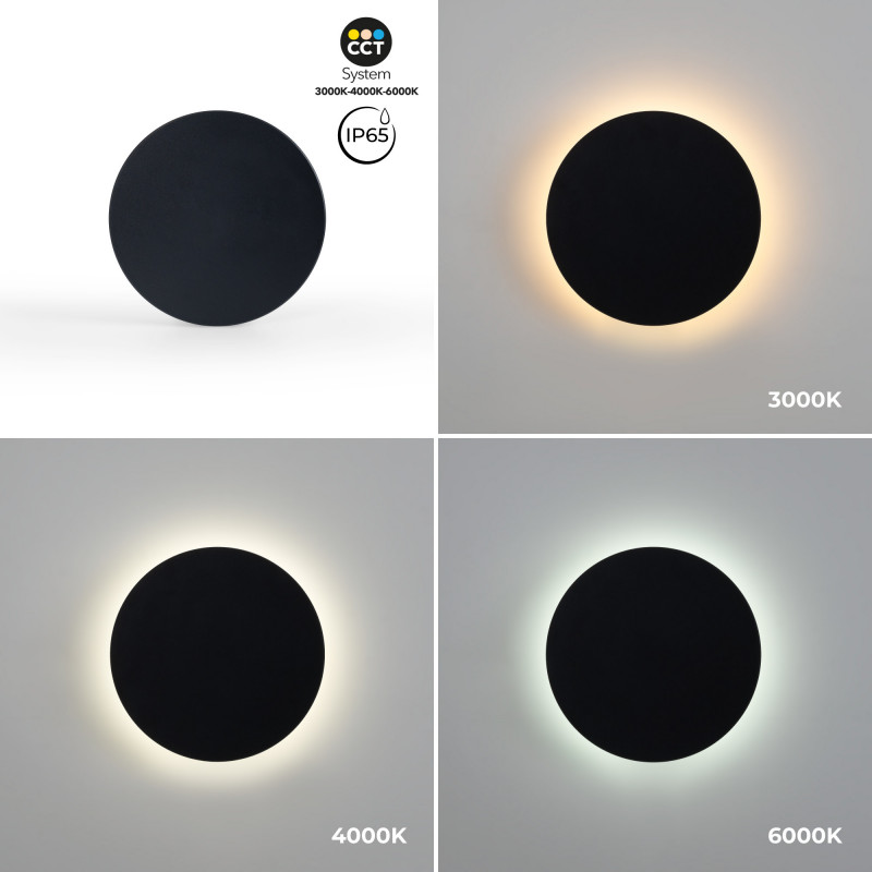 Circular wall light "Eclipse" - 18W - CCT - IP65
