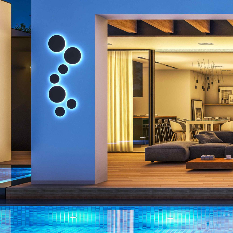 Circular wall light "Eclipse" - 18W - CCT - IP65