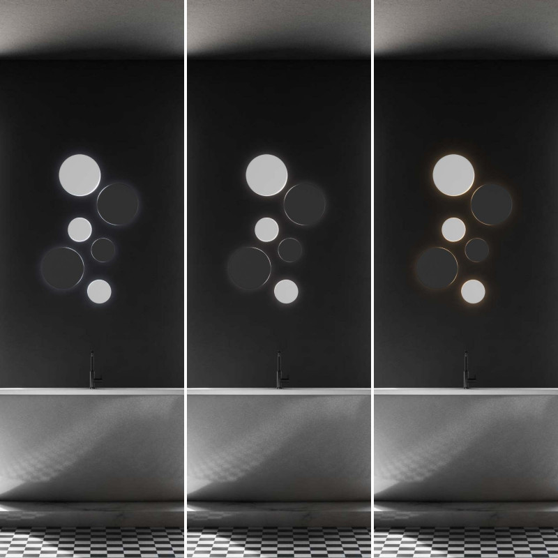 Circular wall light "Eclipse" - 18W - CCT - IP65