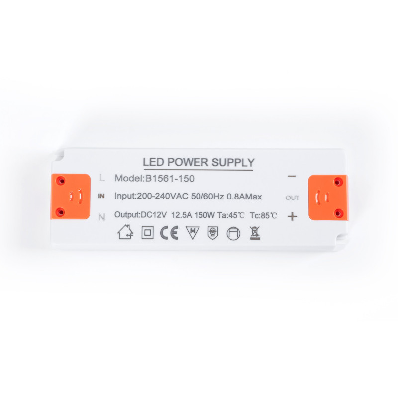 Ultra slim power supply - 12V - 150W - 12.5A - IP20