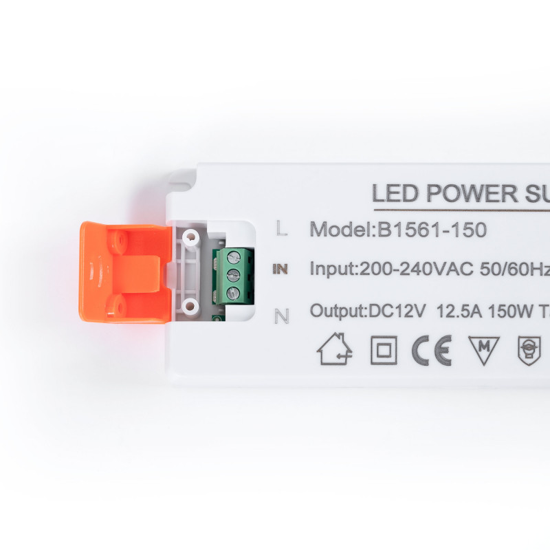 Ultra slim power supply - 12V - 150W - 12.5A - IP20