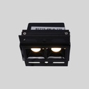 Recessed/trimless linear LED spotlight for plasterboard - 4W - UGR18 - CRI90 - Black