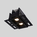 Recessed/trimless linear LED spotlight for plasterboard - 4W - UGR18 - CRI90 - Black