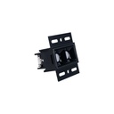 Recessed/trimless linear LED spotlight for plasterboard - 4W - UGR18 - CRI90 - Black