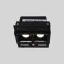 Recessed/trimless linear LED spotlight for plasterboard - 4W - UGR18 - CRI90 - Black