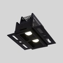 Recessed/trimless linear LED spotlight for plasterboard - 4W - UGR18 - CRI90 - Black