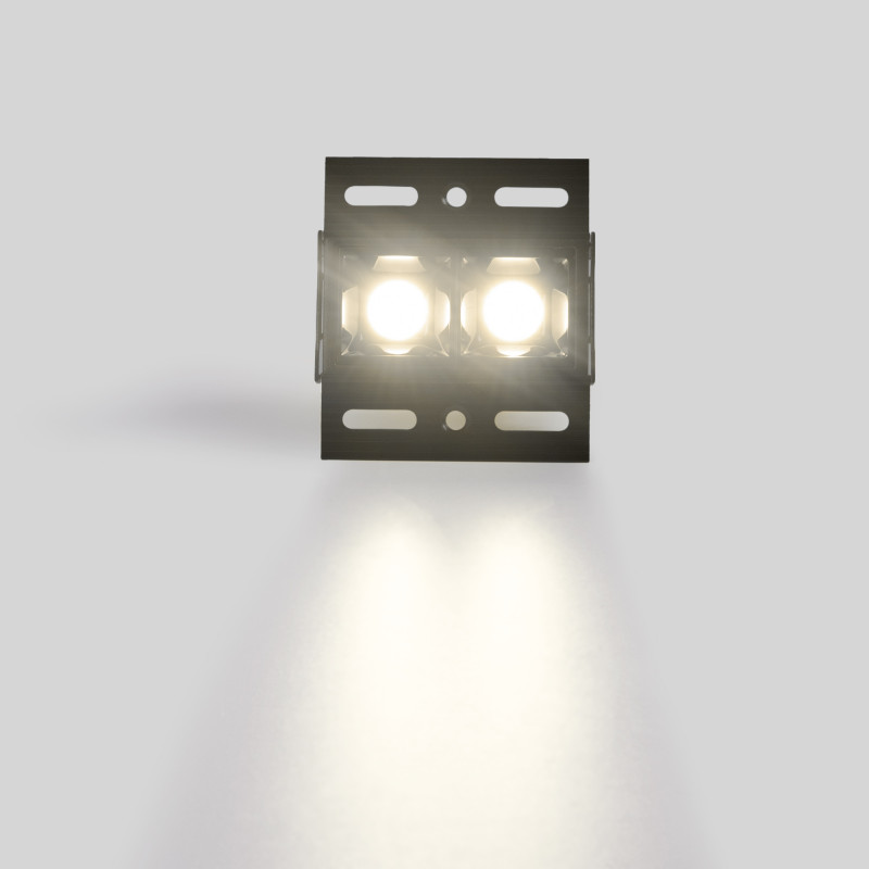 Recessed/trimless linear LED spotlight for plasterboard - 4W - UGR18 - CRI90 - Black