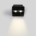 Recessed/trimless linear LED spotlight for plasterboard - 4W - UGR18 - CRI90 - Black