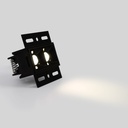 Recessed/trimless linear LED spotlight for plasterboard - 4W - UGR18 - CRI90 - Black