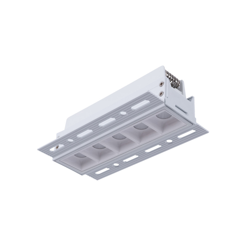 Recessed/trimless linear LED spotlight for plasterboard - 12W - UGR18 - CRI90 - White