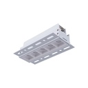 Recessed/trimless linear LED spotlight for plasterboard - 12W - UGR18 - CRI90 - White