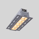 Recessed/trimless linear LED spotlight for plasterboard - 12W - UGR18 - CRI90 - White