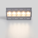 Recessed/trimless linear LED spotlight for plasterboard - 12W - UGR18 - CRI90 - White