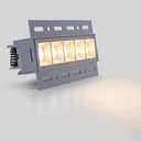 Recessed/trimless linear LED spotlight for plasterboard - 12W - UGR18 - CRI90 - White