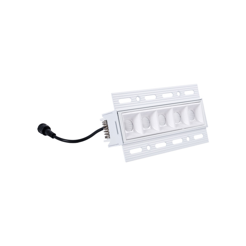 Recessed/trimless linear LED spotlight for plasterboard - 12W - UGR18 - CRI90 - White