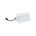 Recessed/trimless linear LED spotlight for plasterboard - 12W - UGR18 - CRI90 - White