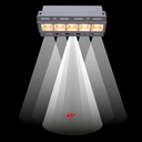 Recessed/trimless linear LED spotlight for plasterboard - 12W - UGR18 - CRI90 - White