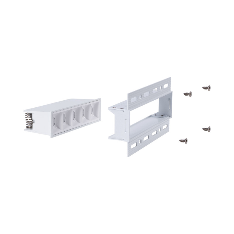 Recessed/trimless linear LED spotlight for plasterboard - 12W - UGR18 - CRI90 - White