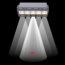 Recessed/trimless linear LED spotlight for plasterboard - 12W - UGR18 - CRI90 - White