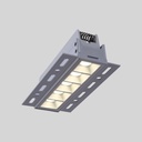 Recessed/trimless linear LED spotlight for plasterboard - 12W - UGR18 - CRI90 - White