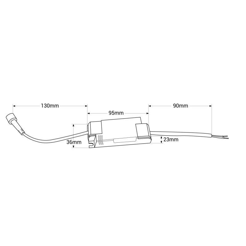 Recessed/Trimless linear LED spotlight for plasterboard - 20W - UGR18 - CRI90 - White