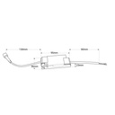 Recessed/Trimless linear LED spotlight for plasterboard - 20W - UGR18 - CRI90 - White