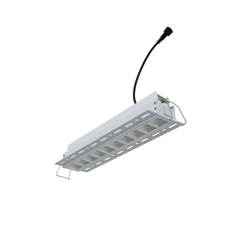 Recessed/Trimless linear LED spotlight for plasterboard - 20W - UGR18 - CRI90 - White
