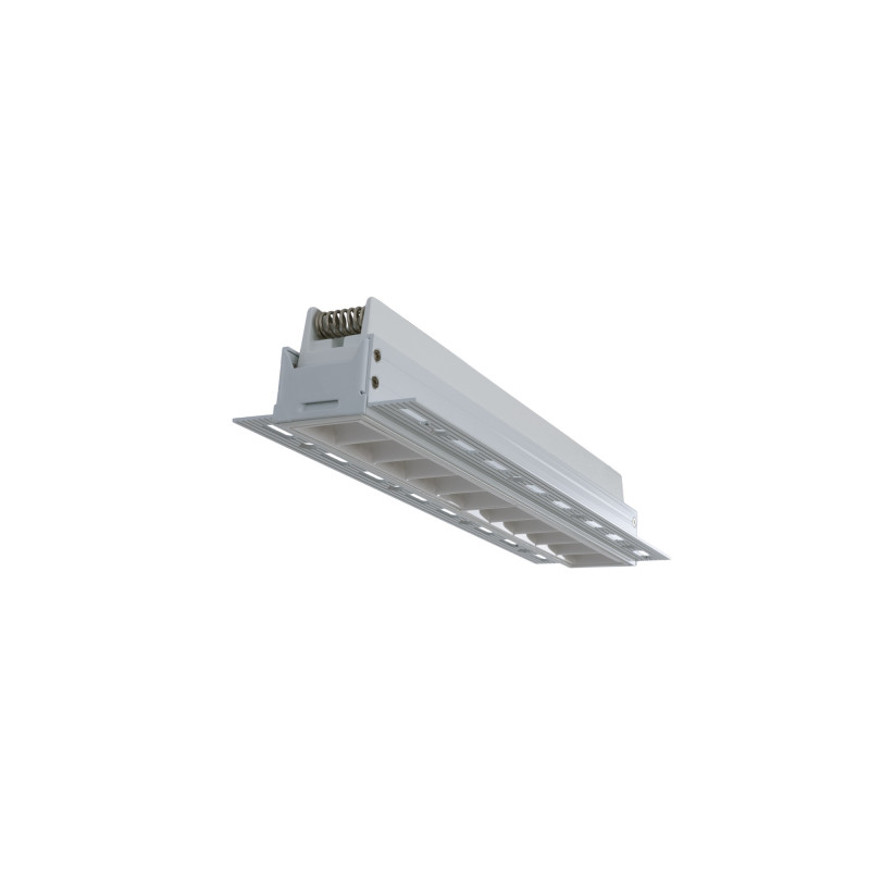 Recessed/Trimless linear LED spotlight for plasterboard - 20W - UGR18 - CRI90 - White