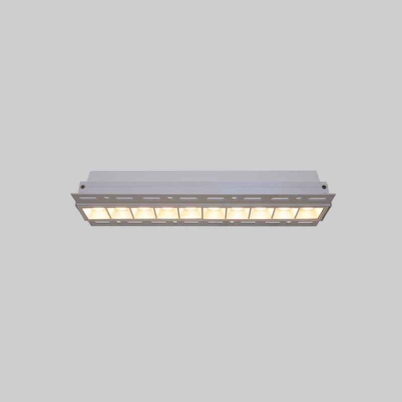 Recessed/Trimless linear LED spotlight for plasterboard - 20W - UGR18 - CRI90 - White
