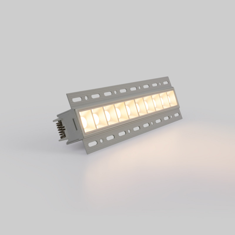 Recessed/Trimless linear LED spotlight for plasterboard - 20W - UGR18 - CRI90 - White
