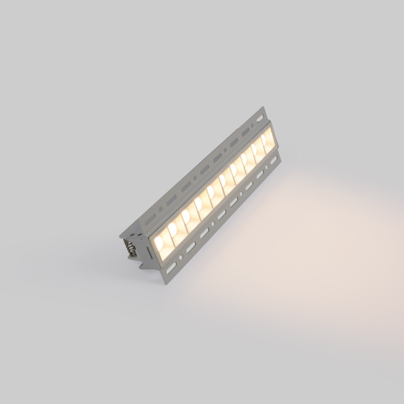 Recessed/Trimless linear LED spotlight for plasterboard - 20W - UGR18 - CRI90 - White