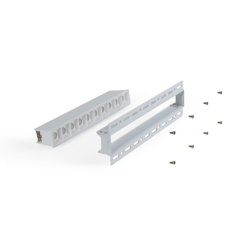 Recessed/Trimless linear LED spotlight for plasterboard - 20W - UGR18 - CRI90 - White