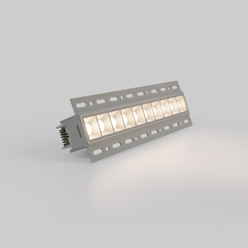 Recessed/Trimless linear LED spotlight for plasterboard - 20W - UGR18 - CRI90 - White