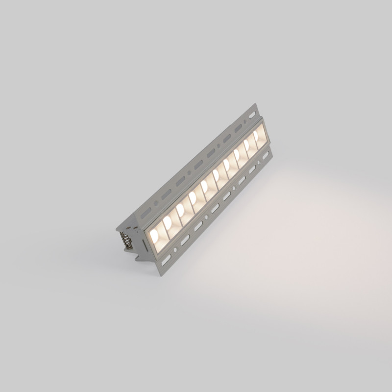 Recessed/Trimless linear LED spotlight for plasterboard - 20W - UGR18 - CRI90 - White
