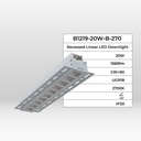 Recessed/Trimless linear LED spotlight for plasterboard - 20W - UGR18 - CRI90 - White