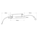 Recessed/trimless linear LED spotlight for plasterboard - 30W - UGR18 - CRI90 - White