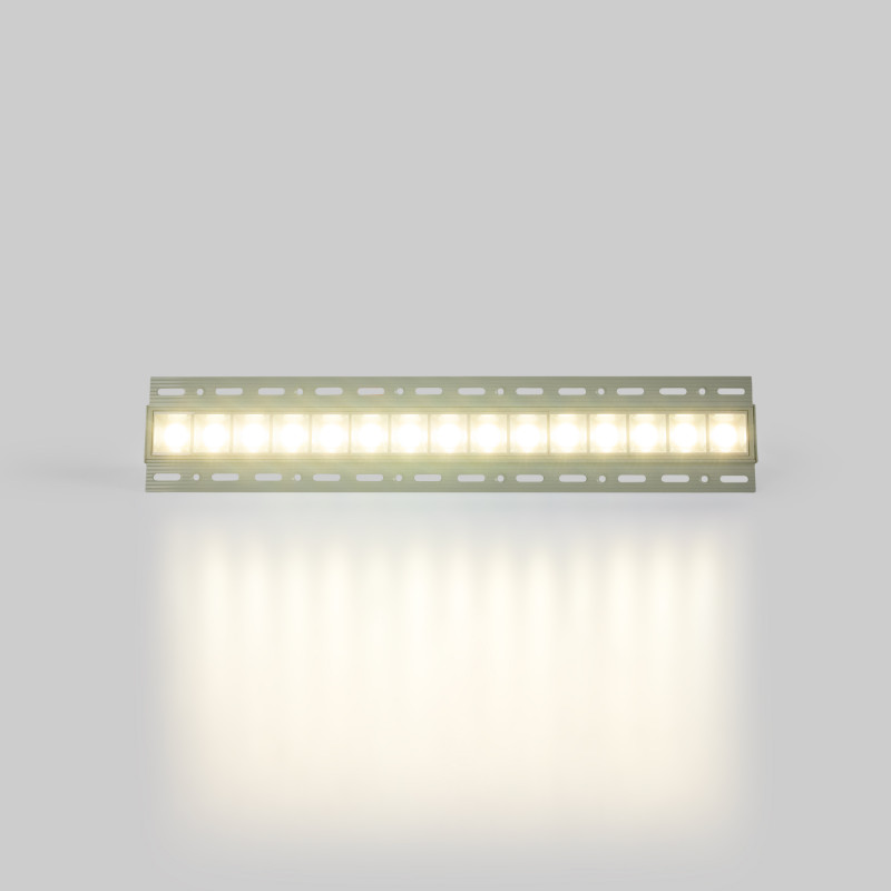 Recessed/trimless linear LED spotlight for plasterboard - 30W - UGR18 - CRI90 - White