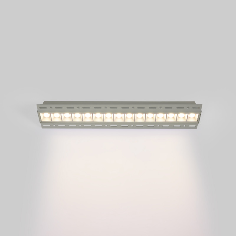 Recessed/trimless linear LED spotlight for plasterboard - 30W - UGR18 - CRI90 - White