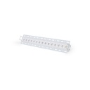Recessed/trimless linear LED spotlight for plasterboard - 30W - UGR18 - CRI90 - White