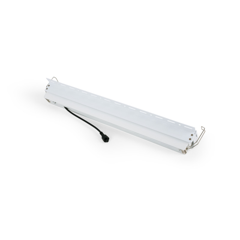 Recessed/trimless linear LED spotlight for plasterboard - 30W - UGR18 - CRI90 - White