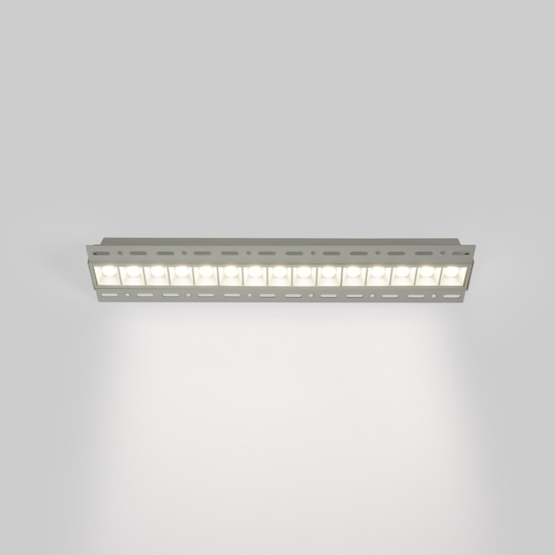 Recessed/trimless linear LED spotlight for plasterboard - 30W - UGR18 - CRI90 - White