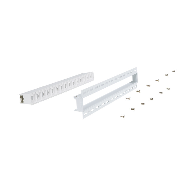 Recessed/trimless linear LED spotlight for plasterboard - 30W - UGR18 - CRI90 - White