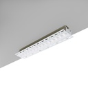 Recessed/trimless linear LED spotlight for plasterboard - 30W - UGR18 - CRI90 - White