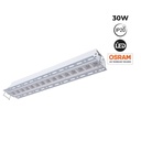Recessed/trimless linear LED spotlight for plasterboard - 30W - UGR18 - CRI90 - White