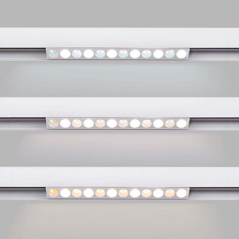 Magnetic linear track light - RGB + CCT - 6W - UGR18 - Mi Light - White