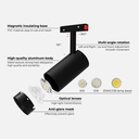 Magnetic track CCT LED spotlight - 48V - 25W - Mi Light - White