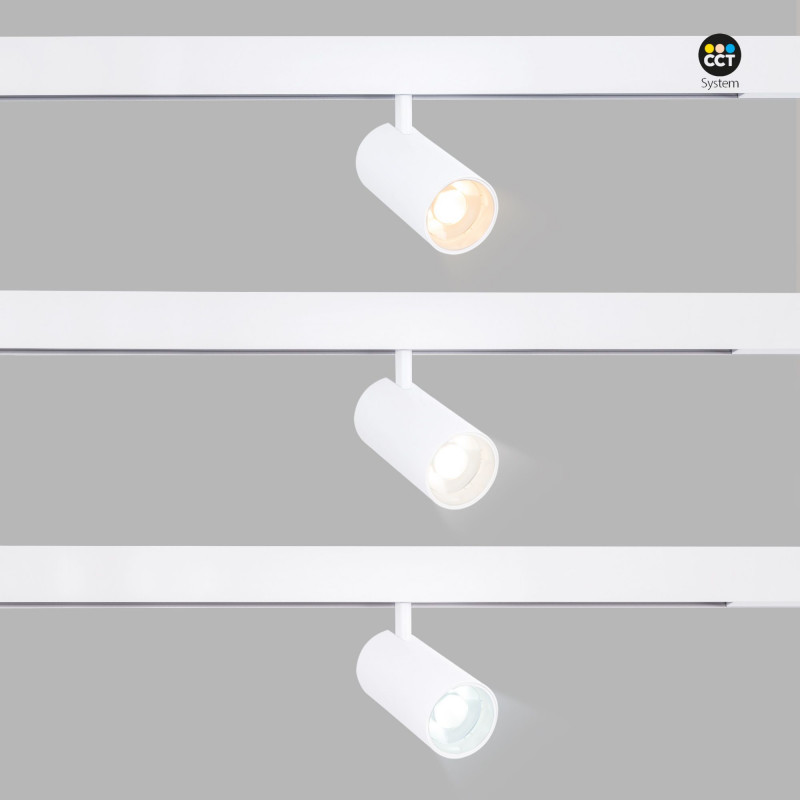 Magnetic track CCT LED spotlight - 48V - 25W - Mi Light - White