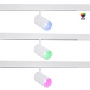 RGB + CCT magnetic track LED spotlight - 48V - 12W - Mi Light - White